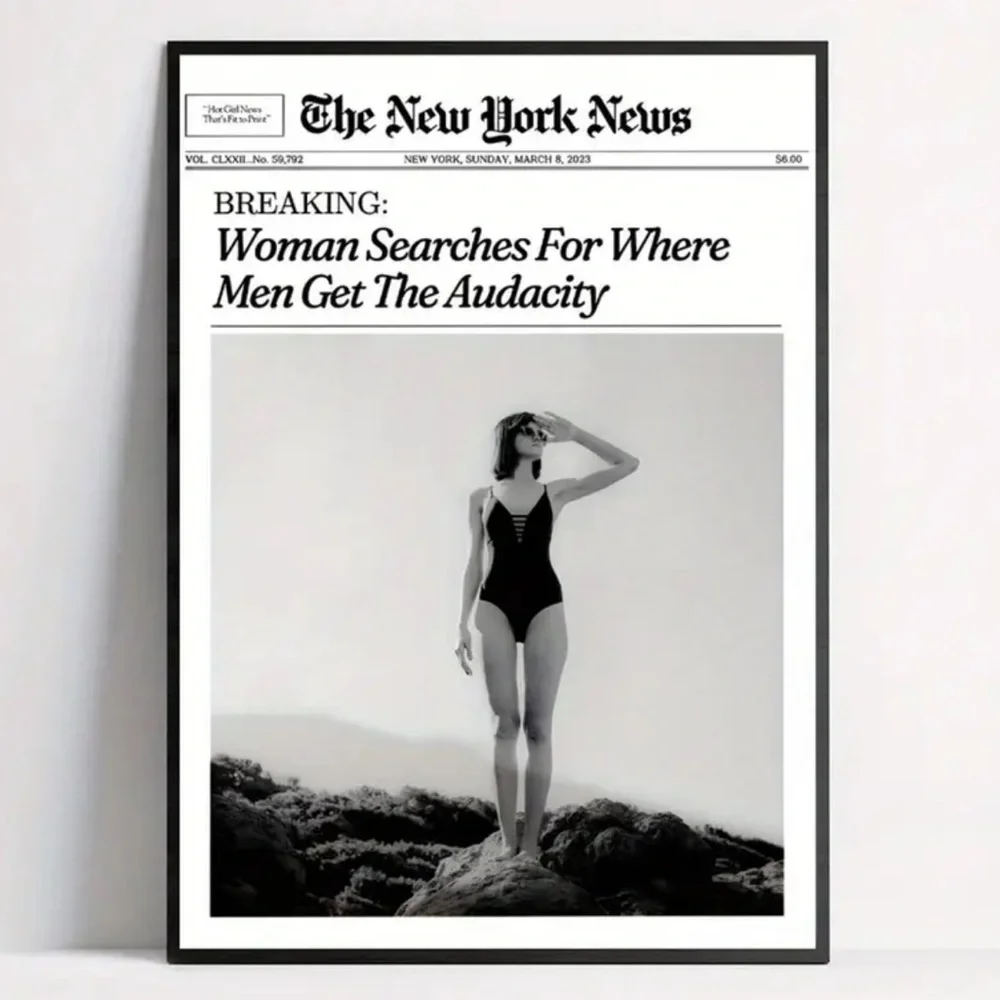 “Where Men Get The Audacity” Canvas Feminist Print Wall Art - Picture 2 of 6